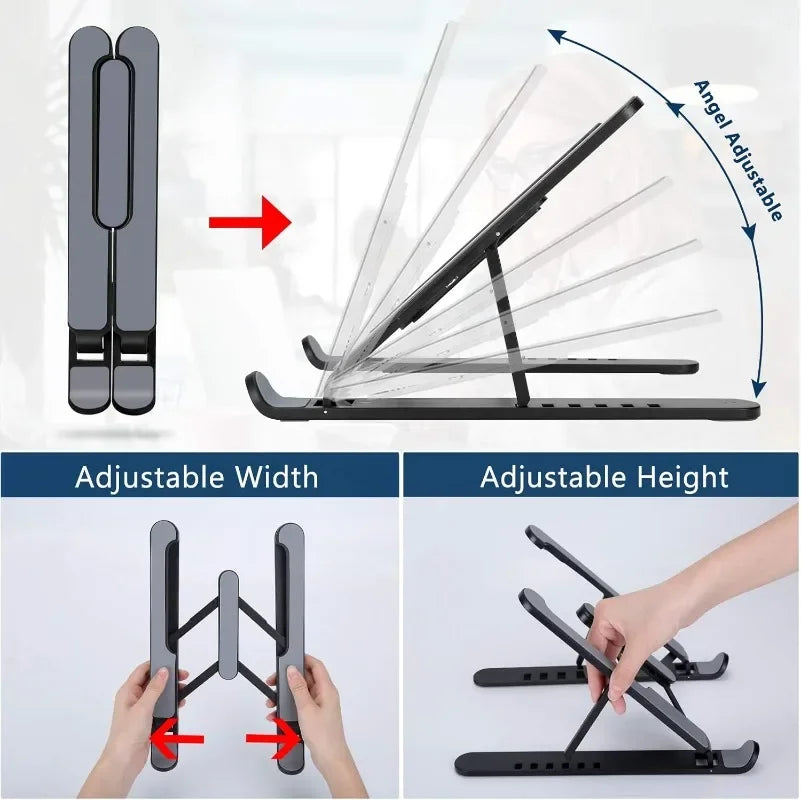 NestWork™ Foldable Laptop Stand Portable Notebook Support Base Holder