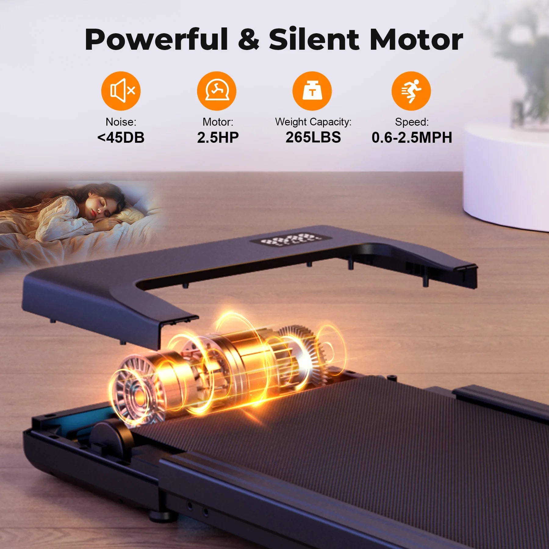 NestWork™ Walking Pad Under Desk Treadmill