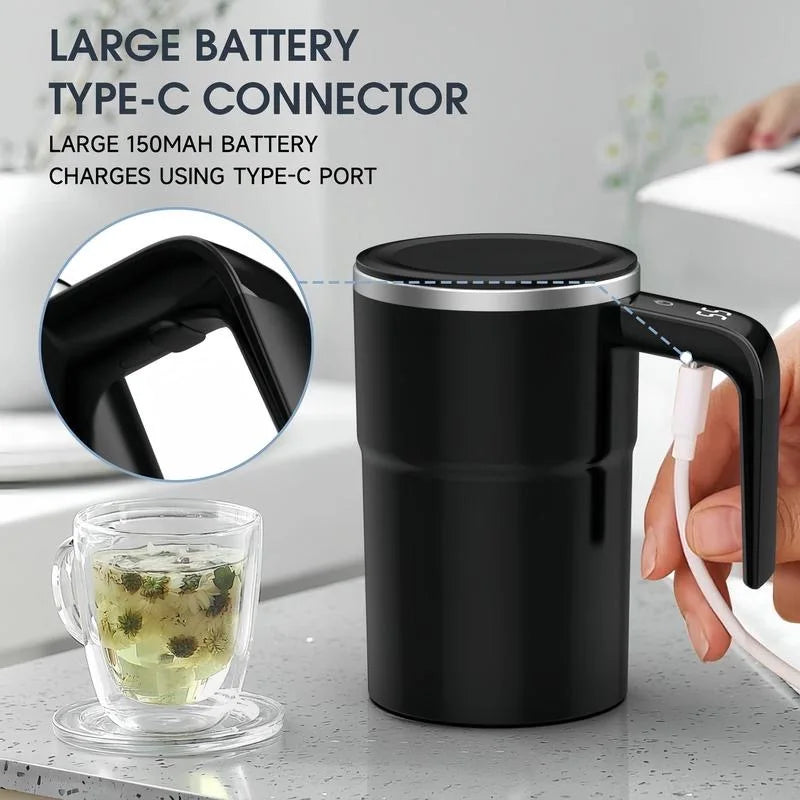 NestWork™ Mini Electric Coffee Self Mixing Mug