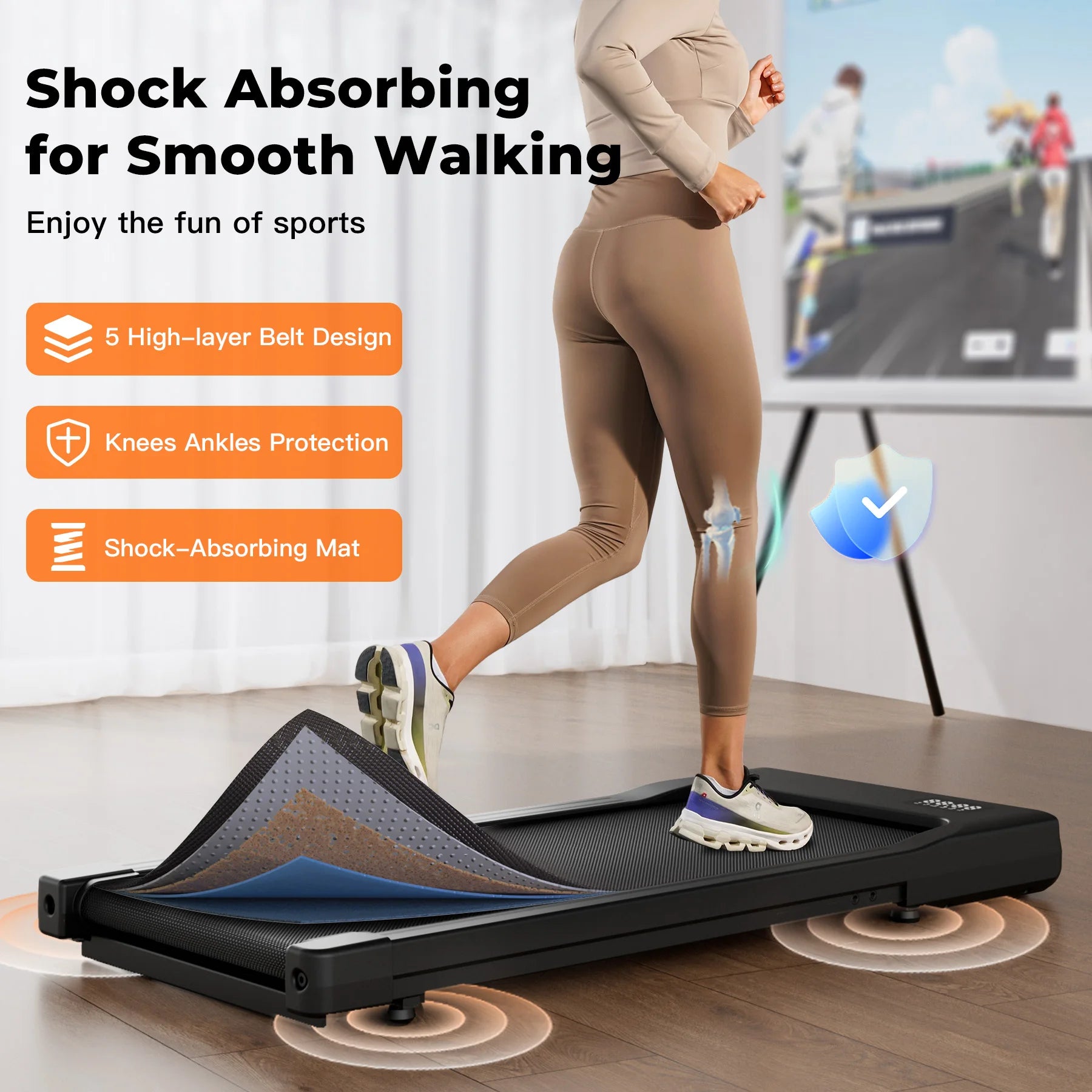 NestWork™ Walking Pad Under Desk Treadmill